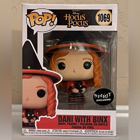 Spirit Exclusive Funko Pop Hocus Pocus Dani With Binx, #1069 - Picture 3 of 8